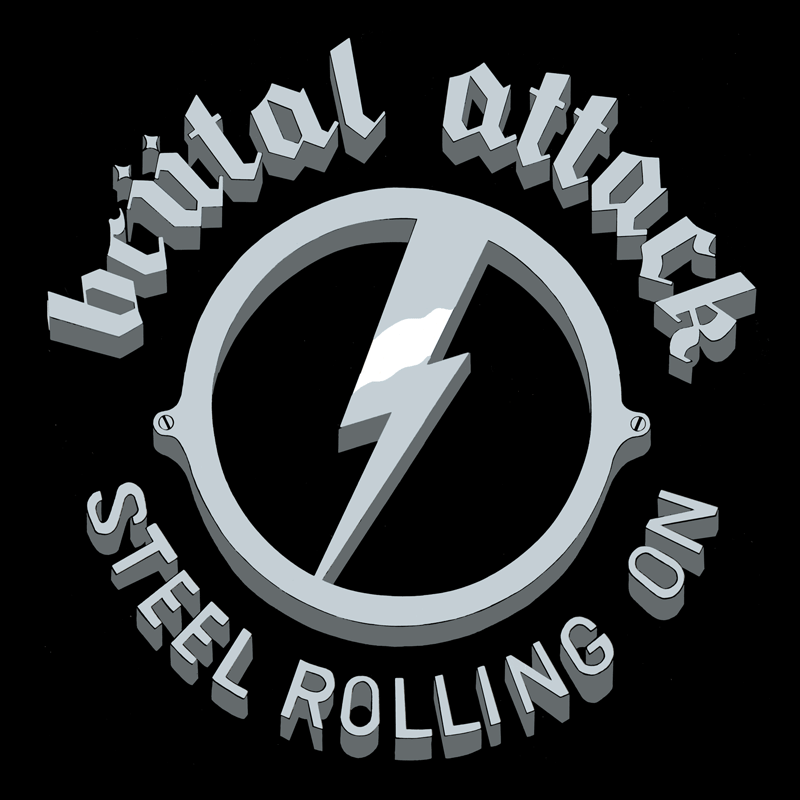 Brutal Attack Steel Rolling On LP front cover