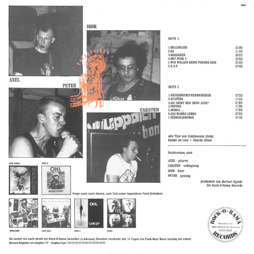 Cotzbrocken LP back cover
