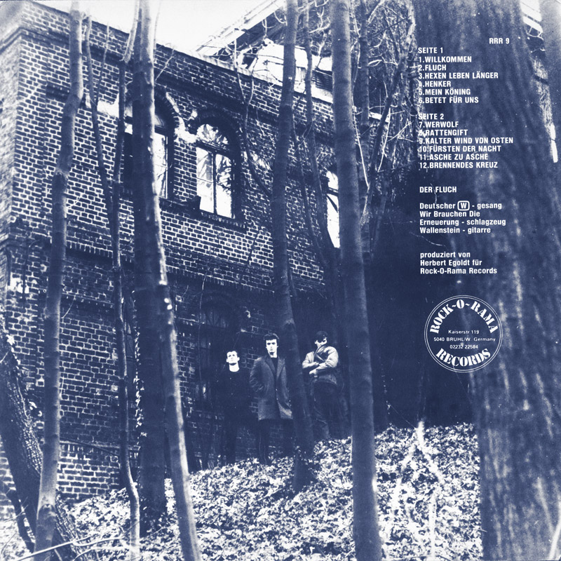 Der Fluch LP back cover