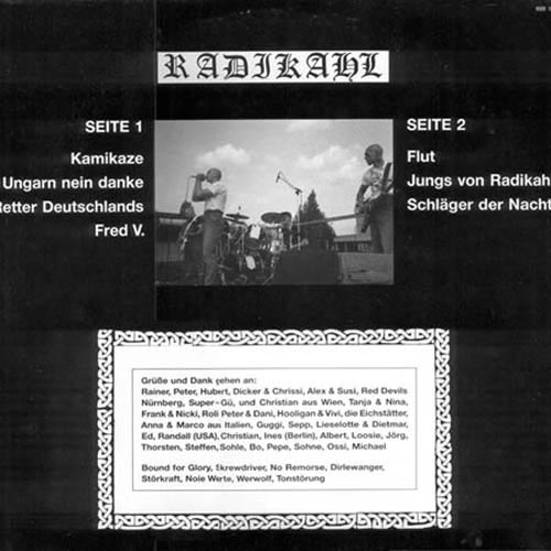 Radikahl LP back cover