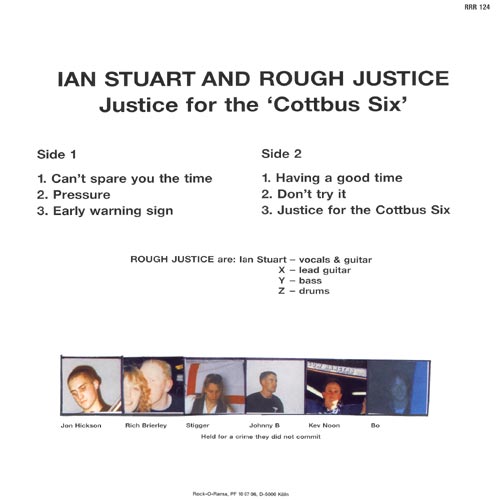 Ian Stuart & Rought Justice EP back cover