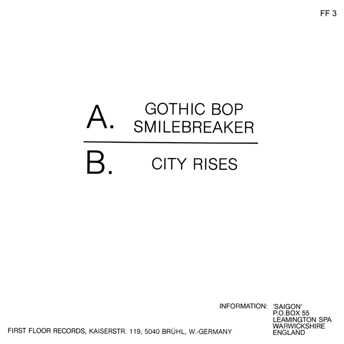 Saigon Gothic Bop 7 inch single back cover