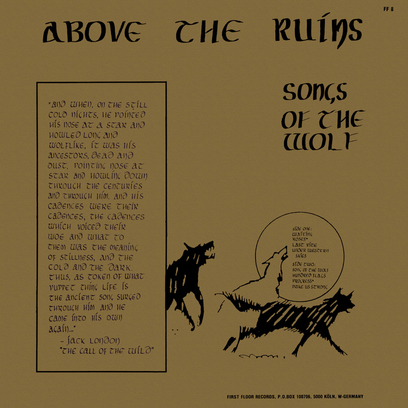 Above The Ruins LP back cover