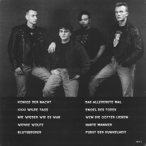 Märtyrer Könige der Nacht LP back cover