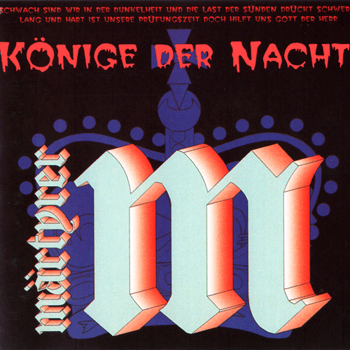 Märtyrer Könige der Nacht CD front cover