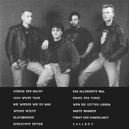 Märtyrer Könige der Nacht CD booklet back cover