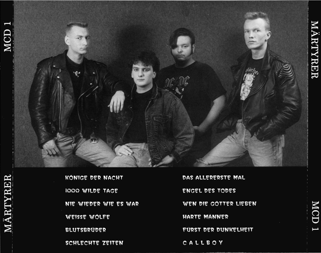 Märtyrer Könige der Nacht CD inlay