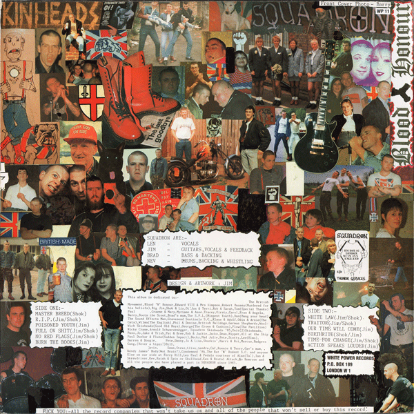 Squadron Our Time Will Come LP back cover