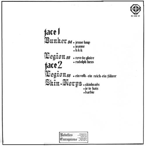 Back cover of Debout Volume 1 LP