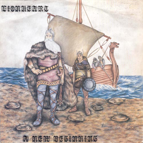 Front cover of the Lionheart A New Beginning LP