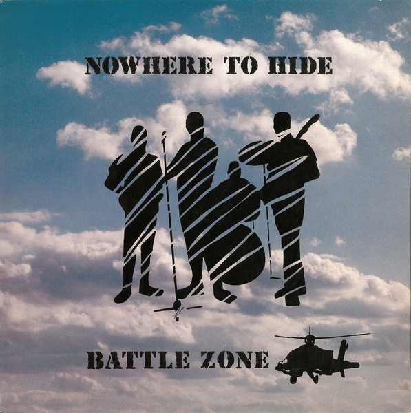 Front Cover of the Battle Zone Nowhere To Hide LP