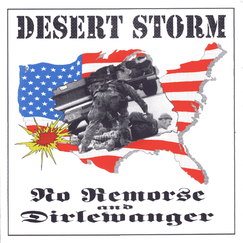 Front cover of the Dirlewanger and No Remorse split EP