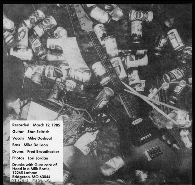 Drunks With Guns EP back cover