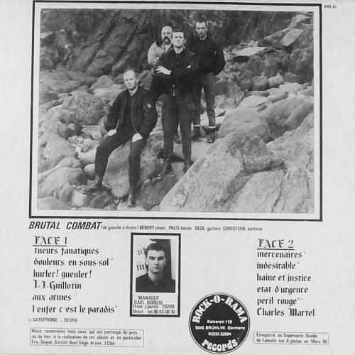 Brutal Combat LP back cover