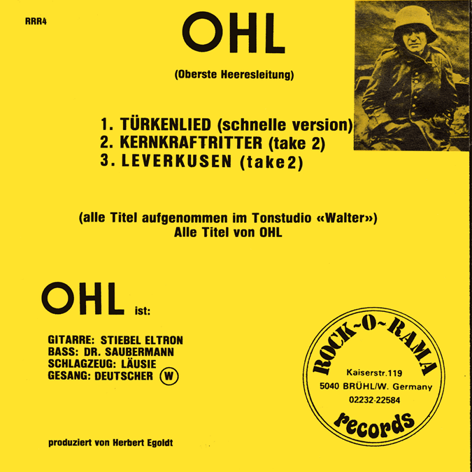 OHL EP back cover
