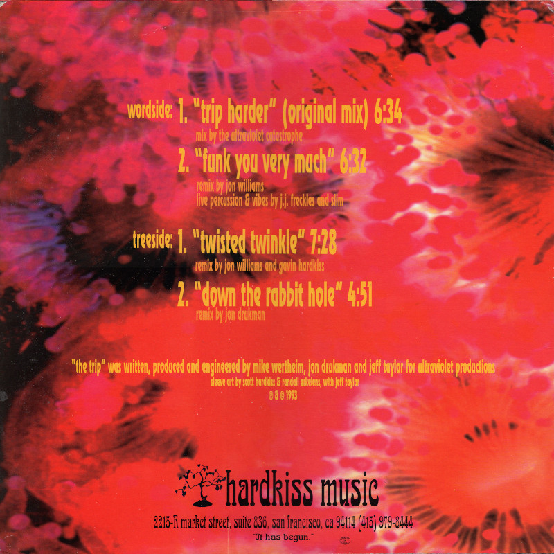 Back cover of The Ultraviolet Catastrophe EP
