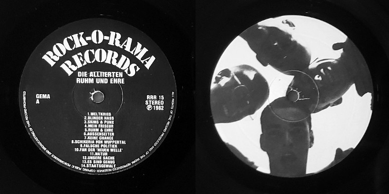 Die Alliierten LP center labels