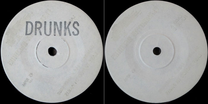 Drunks With Guns Thirst For Knowledge repress EP center labels